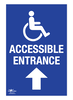Disable Accessible Entrance Straight Correx Sign