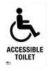 Accessible Toilet Correx Sign