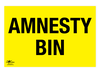 Amnesty Bin Correx Sign