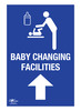 Baby Changing Facilities Straight Correx Sign