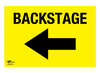Backstage Left Correx Sign