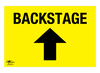 Backstage Straight Correx Sign