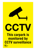 CCTV Surveillance on Car Park Correx Sign