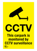 CCTV Surveillance on Car Park A3 Dibond Sign