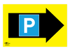 Car Park Right A3 Forex 3mm Sign