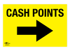 Cash Points Right Correx Sign