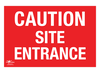 Caution Site Entrance Correx Sign