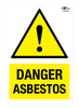 Danger Asbestos Correx Sign