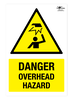 Danger Overhead Hazard Correx Sign