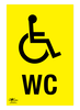 Wheelchair WC A3 Dibond Sign