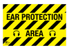 Ear Protection Area Correx Sign