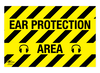 Ear Protection Area A3 Dibond Sign