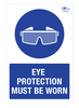 Eye Protection Must Be Worn Correx Sign