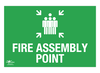 Fire Assembly Point Landscape A3 Dibond Sign