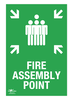 Fire Assembly Point Portrait Correx Sign