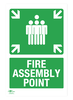 Fire Assembly Point Portrait A3 Dibond Sign