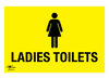Ladies Toilets A3 Dibond Sign