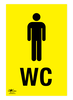 Mens WC A3 Dibond Sign