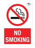 No Smoking Red Correx Sign