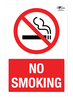 No Smoking A3 Forex 3mm Sign