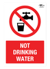 Not Drinking Water Correx Sign