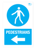 Pedestrians Left Correx Sign