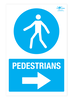 Pedestrians Right A3 Forex 3mm Sign