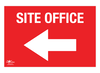 Site Office Left A3 Dibond Sign