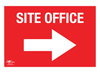 Site Office Right A3 Dibond Sign