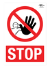 Stop A3 Forex 5mm Sign