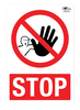 Stop A3 Dibond Sign