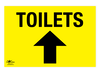 Toilets Straight Correx Sign