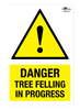Warning Tree Surgery Correx Sign