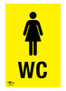 Female WC A3 Forex 3mm Sign