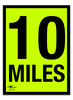 Fluorescent Correx 10 Miles 18x24" (A2)