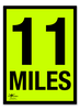 Fluorescent Correx 11 Miles 18x24" (A2)