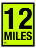 Fluorescent Correx 12 Miles 18x24" (A2)
