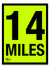 Fluorescent Correx 14 Miles 18x24" (A2)