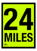 Fluorescent Correx 24 Miles 18x24" (A2)