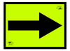 Fluorescent Correx Yellow Arrow 18x24" (A2)