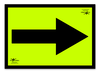 Fluorescent Correx Yellow Arrow 18x12" (A3)