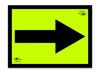 Fluorescent Correx Yellow Arrow 9x12" (A4)