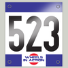 Example Vinyl Rider Numbers 160mm x 180mm Rider Number